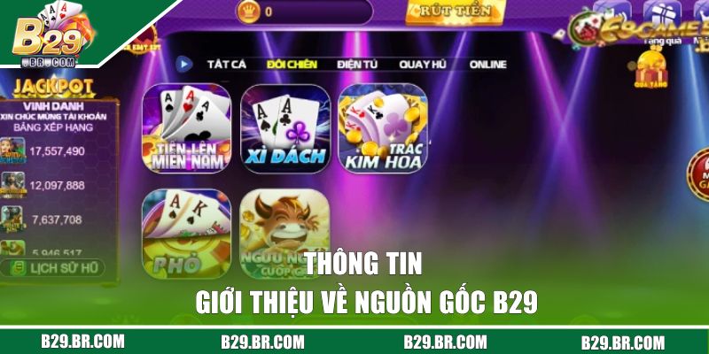 Thông tin giới thiệu về nguồn gốc B29